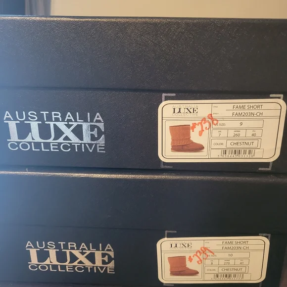 Australia Luxe Collective Fame Short Knit Boot in Chestnut. #238. Size 9 - Picture 8 of 10